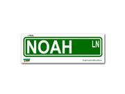 Noah Street Road Sign Sticker 8.25 width X 2 height