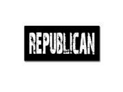 Republican Distressed Sticker 7 width X 3.3 height