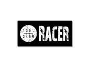 6 Speed Shift Racer Sticker 7 width X 3.3 height