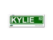 Kylie Street Road Sign Sticker 8.25 width X 2 height