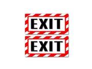 Exit Sign Stickers 5 width X 2.3 height each