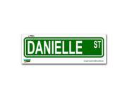 Danielle Street Road Sign Sticker 8.25 width X 2 height