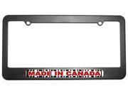 Made in Canada Barcode License Plate Tag Frame