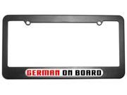 German On Board Germany License Plate Tag Frame