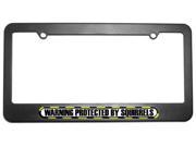 Protected By Squirrels License Plate Tag Frame