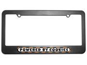 Powered By Cookies License Plate Tag Frame