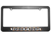 Powered By Rockets License Plate Tag Frame