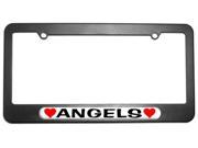 Angels Love with Hearts License Plate Tag Frame