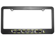 Protected By Gnomes License Plate Tag Frame