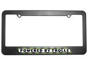 Powered By Trolls License Plate Tag Frame