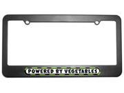 Powered By Vegetables License Plate Tag Frame