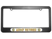 Army Retired United States License Plate Tag Frame