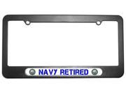 Navy Retired United States License Plate Tag Frame