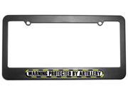 Protected By Artillery License Plate Tag Frame