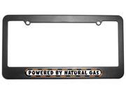 Powered By Natural Gas License Plate Tag Frame