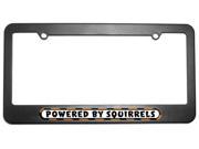 Powered By Squirrels License Plate Tag Frame