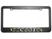 Protected By Bears License Plate Tag Frame