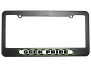 Geek Pride License Plate Tag Frame