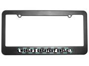 World s Greatest Uncle License Plate Tag Frame