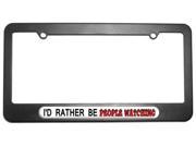 I d Rather Be People Watching License Plate Tag Frame