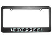 World s Greatest Father License Plate Tag Frame