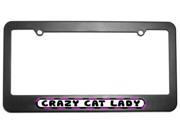 Crazy Cat Lady License Plate Tag Frame