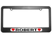 Robert Love with Hearts License Plate Tag Frame