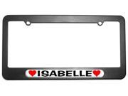 Isabelle Love with Hearts License Plate Tag Frame