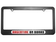 Argentine On Board Argentina License Plate Tag Frame