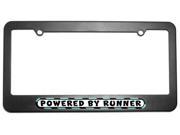 Powered By Runner License Plate Tag Frame