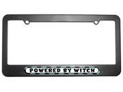 Powered By Witch License Plate Tag Frame
