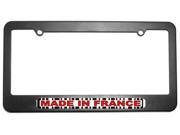 Made in France Barcode License Plate Tag Frame