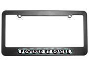 Powered By Goatee License Plate Tag Frame