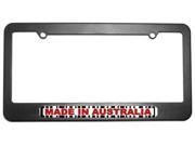 Made in Australia Barcode License Plate Tag Frame