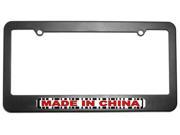 Made in China Barcode License Plate Tag Frame