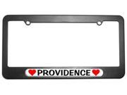 Providence Love with Hearts License Plate Tag Frame