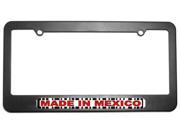Made in Mexico Barcode License Plate Tag Frame