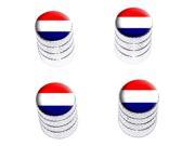 Netherlands Holland Flag Tire Rim Wheel Valve Stem Caps Aluminum