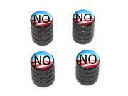 Obama Logo NO NOBAMA Tire Rim Wheel Valve Stem Caps Black
