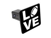 Love Football 1 1 4 inch 1.25 Tow Trailer Hitch Cover Plug Insert
