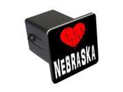 Nebraska Love 2 Tow Trailer Hitch Cover Plug Insert