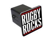 Rugby Rocks 2 Tow Trailer Hitch Cover Plug Insert