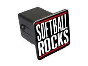 Softball Rocks 2 Tow Trailer Hitch Cover Plug Insert