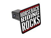 Horseback Riding Rocks 1 1 4 inch 1.25 Tow Trailer Hitch Cover Plug Insert