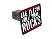 Beach Volleyball Rocks 1 1 4 inch 1.25 Tow Trailer Hitch Cover Plug Insert