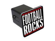 Football Rocks 2 Tow Trailer Hitch Cover Plug Insert
