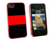 Thin Red Line Firefighters Snap On Hard Protective Case for Apple iPhone 4 4S Red