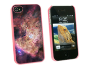 Orion Nebula Galaxy Universe Snap On Hard Protective Case for Apple iPhone 4 4S Pink