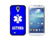 Asthma Medical Emergency Star of Life Snap On Hard Protective Case for Samsung Galaxy S4 Black