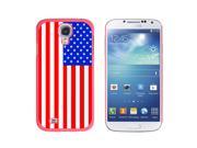 USA American Flag Snap On Hard Protective Case for Samsung Galaxy S4 Pink